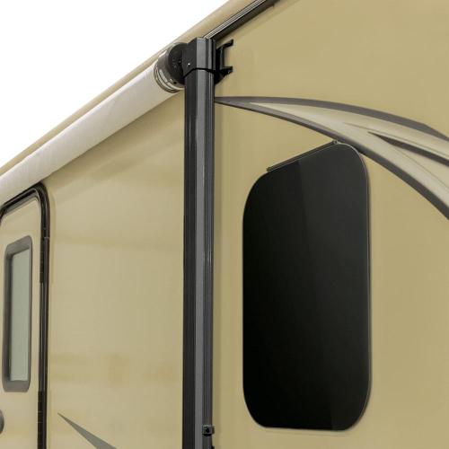 RV Awning Assemblies And Black Frame With Fabric