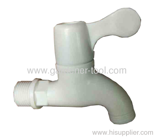 Plastic Garden Water Faucet With Male Thread At The Top 