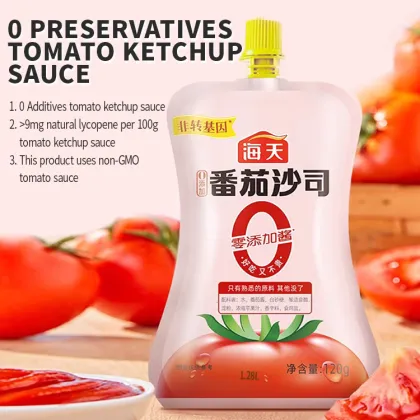 HADAY Premium Tomato Sauce - 120g, Halal, No Additives, Non-GMO, Natural Tomato Ketchup Seasoning