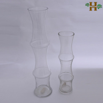 bamboo shaped tall clear glass vases for centerpieces
