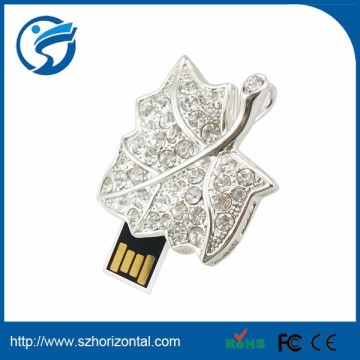 wholesale shining jewel u disk usb flash pen drive with customized logo