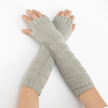 Female Gloves Causal Women's Gloves Twist Fingerless Gloves Winter Arm Warmer Long Knit Mitten For Women Handschoen