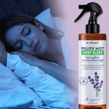 Lavender Oil Pillow Spray: Natural Organic Essential Oil for Relax, Calm, and Deep Sleep
