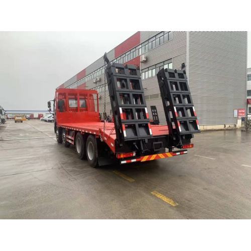 Excavator pedrail machine transportation flat bed truck