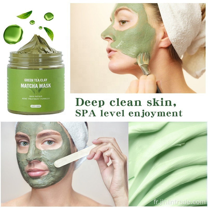 Masque d&#39;argile de la boue du thé vert personnalisé