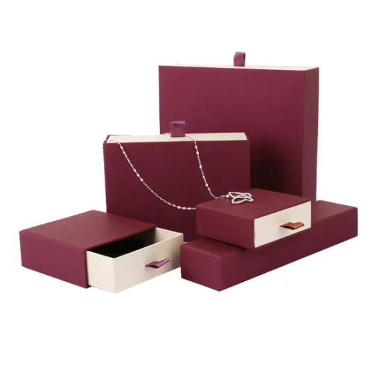 Sliding Drawer Box For Necklace Packaging