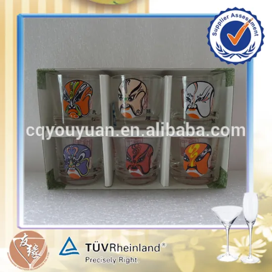 Bulk wholesale 50ml gift box set liquor shot glasses personalized