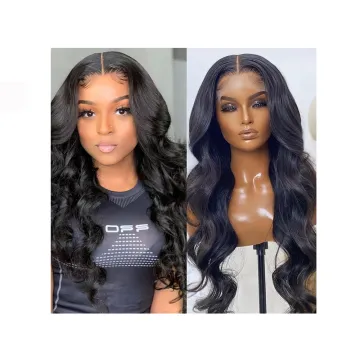 Yeswigs Raw Indian Cuticle Aligned Virgin Human Hair Body Wave Full Hd 4X4 Lace Front Closure Wigs For Black Women Human Hair