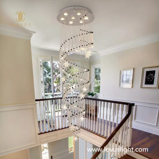 Star decoration custom chandelier Villa staircase chandelier custom chandelier Shopping mall creative shape chandelier