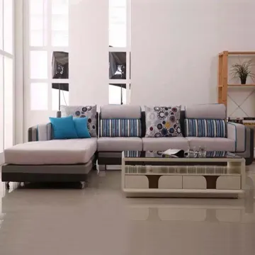 Configurable Couch Reversible Fabric Sectional Sofa
