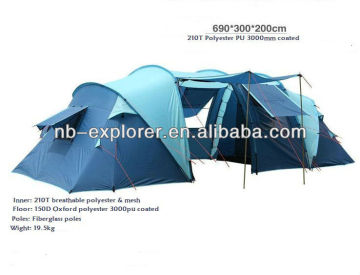 Big family camping tent with high top / Tunnel tents camping
