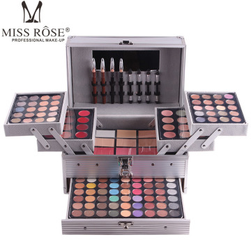 Professional Multi-Function Aluminum Makeup Case with Eyeshadow Palette - Most Complete Makeup Kit
