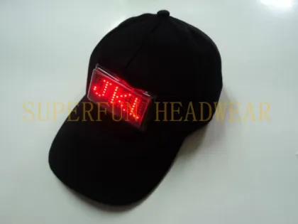 Fashionable LED digital rolling display caps