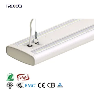 Modern Office Chandelier with Direct and Indirect Lighting - Linear Pendant Light