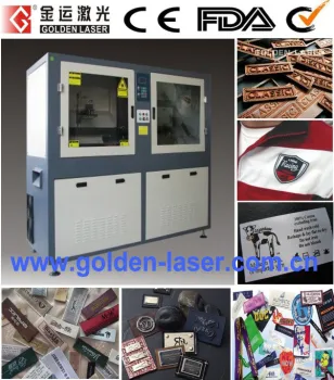 CCD Camera Auto Feeding Label Laser Cutting Machine for Garment Jeans Jerseys