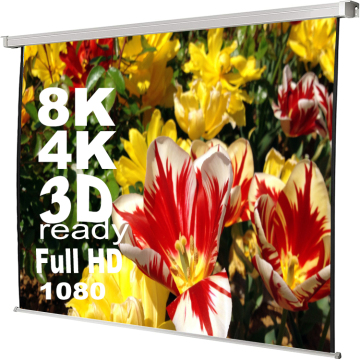 Matte white motorized Electric Projection screen