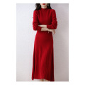 All wool knit dress for women