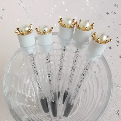 Disposable Eyelash Extension Mascara Spoolie Cleaning Brush - Free Design Lash Brushes & Holder