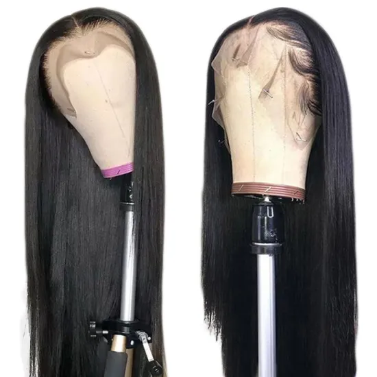 Wholesale Hd Transparent Lace Raw Mink Indian Virgin Hair Wigs Human Hair Lace Front Cuticle Aligned Human Hair Lace Front Wig