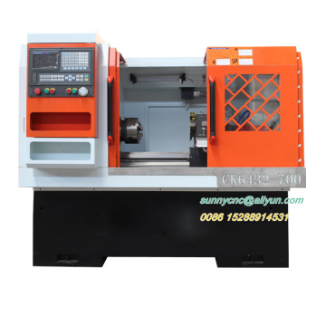CK6432AスイスタイプCNC旋盤マシン：金属作業CNC旋盤フラットベッド水平タイプの価格