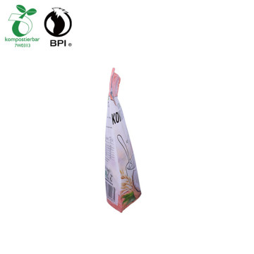 100% Compostable Corn Starch Reusable Ziplock Snack Bag