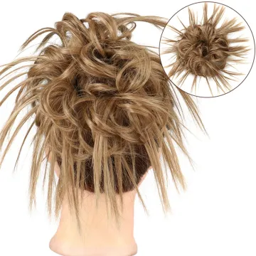 Xuchang Harmony Q58 wholesale cheap synthetic hair accessories messy hair bun elastic hair scrunchies extension