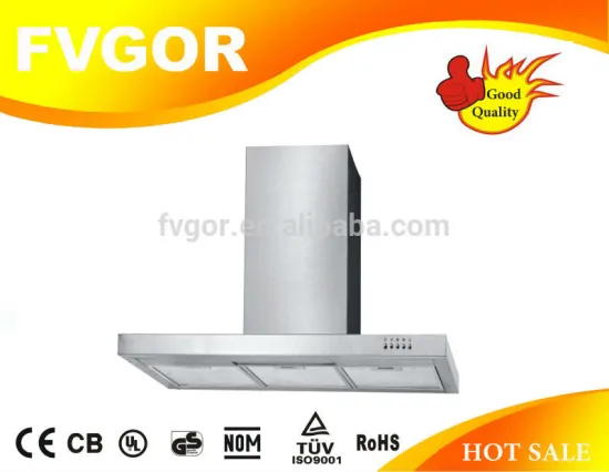 stainless steel 3 filters 90cm range hood