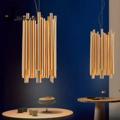 Golden Metal Modern Brubeck Pendant Lighting