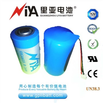 High capacity ER34615/LS33600 3.6V D size 19000mAh battery