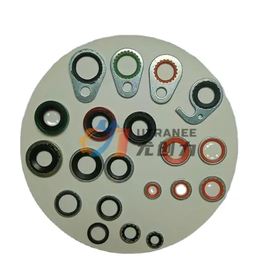 DP-4500 Black Metal Washer Sealing Gasket Kit for AC Conditioner Compressor (R12/R134a)