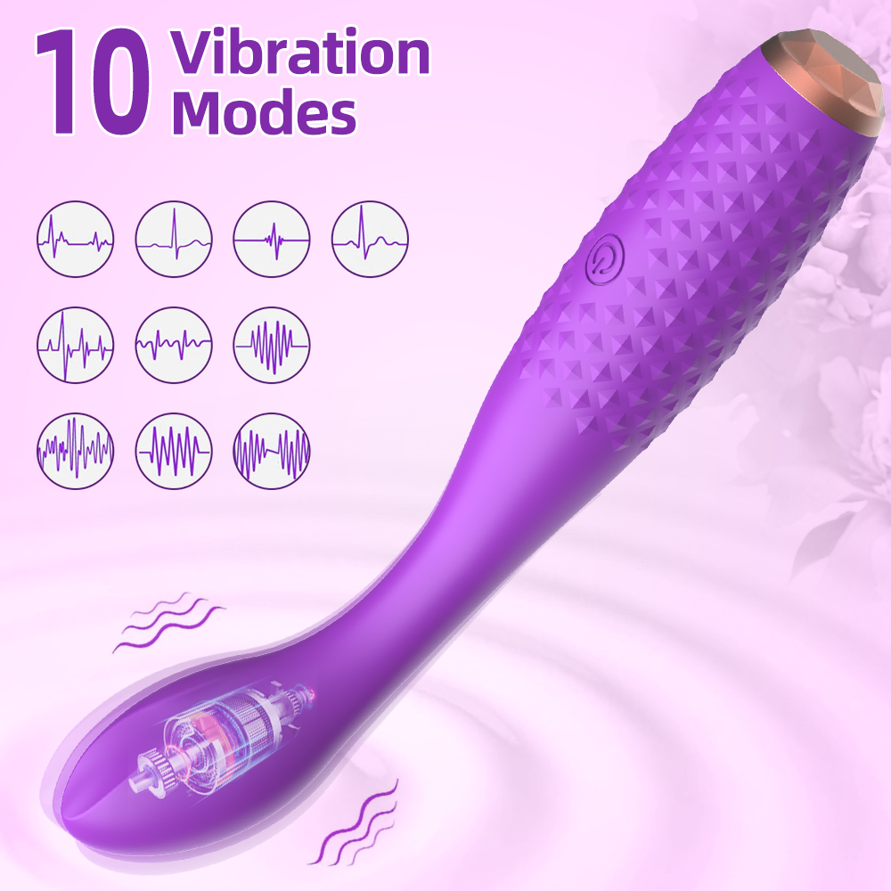 Soft Female Vibrator with Multiple Vibration Modes