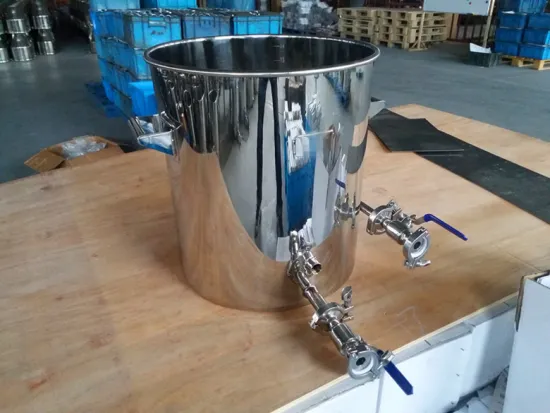 Stainless Steel Brew Kettle with Coil and Level Gauge
