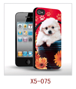 3d resim, pc Case kauçuk kaplı, birden fazla renk elde edilebilir ile köpek resmi Iphone5 durum