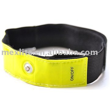 Safety LED Light Reflective Jog Bicycle Leg Arm Band