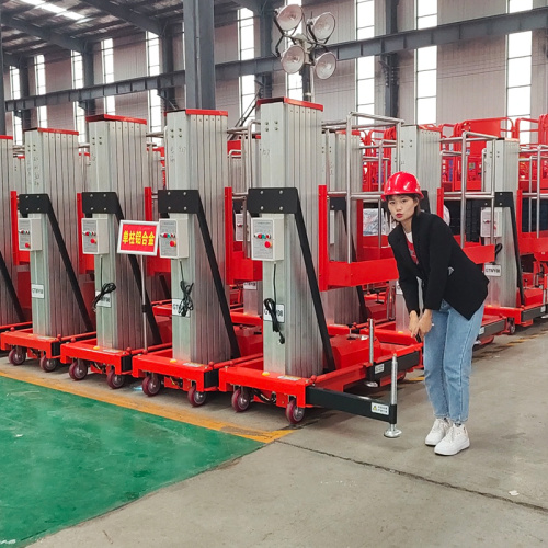 CE Approved 4-18 m Electrical Mobile 4 Wheels Hydraulic Scissor Lift Table