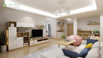 Stylish Modern Living Room Set with Sofa