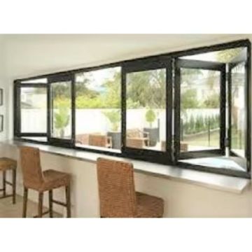Thermal Break Aluminum Bi-Folding Soundproof Accordion Sliding Glass Windows