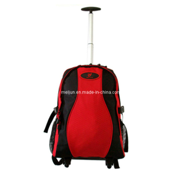 Red Black Travelling Trolley Bag