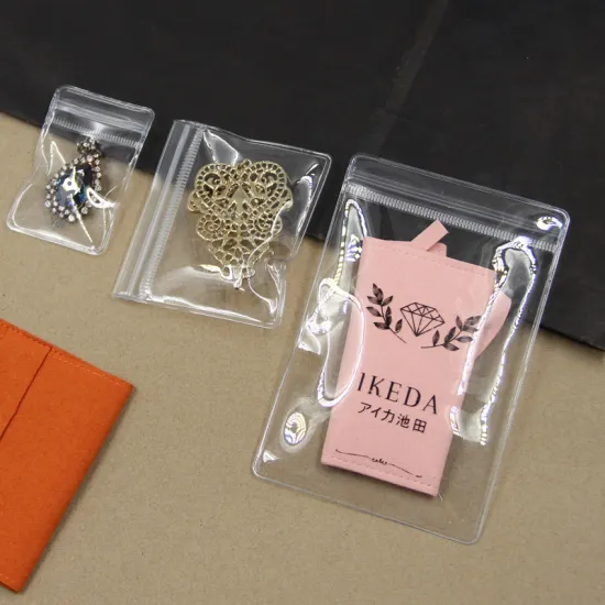Custom Printed Logo PVC Plastic Packaging: Luxury Frosted Zipper Bags for Jewelry Pouches, 2022