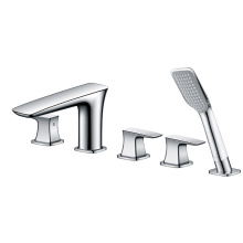 3 handle bathtub faucet Deck Mount Roman Tub Faucets With Hand Shower Supplier