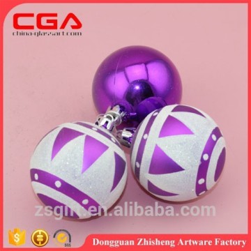 Indoor & outdoor Christmas ball decoration Plastic ball ornaments for christmas occasion