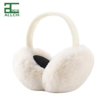 ALLCH Fashionable Winter Earmuffs: Soft, Cute Heart-Shaped Faux Fur for Warmth and Style