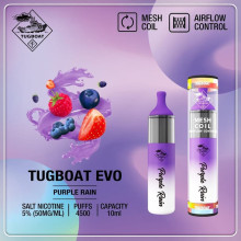 Kit Tugboat Evo 4500 Puffs يمكن التخلص منها