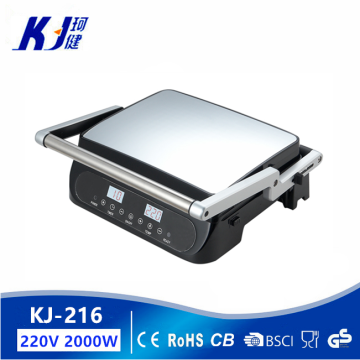 New Style Kitchen Appliances: Contact Grill with Detachable Plate and Electronic Display