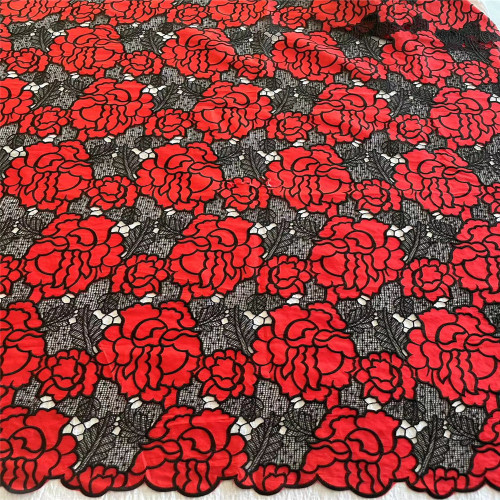 Fancy Laser Embroidery Fabric for Ladies Garment