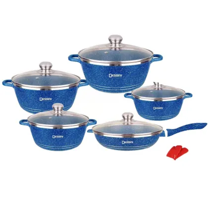 Dessini Nonstick Cookware Sets with Granite Coating for Kitchen Cooking
