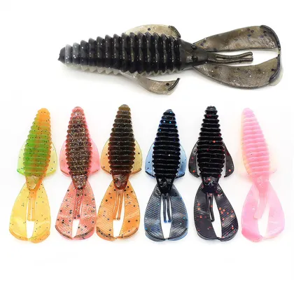 YOUME 10PCS/BAG Soft Lure Silicone Shrimp Lure for Fishing