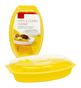 BPA-Free Microwave Steamer for Corn and Potatoes, Dishwasher Safe