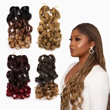 22Inch 150g Loose Wave Spiral Curls Hair Synthetic Crochet Wavy Braiding Hair Extensions French Curl Braiding Hair