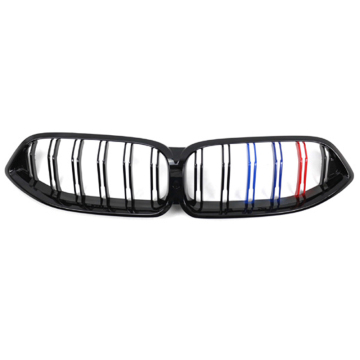 BMW 8 -serie G15 Triple Color Double Line Nidney voorrooster M kleur dubbele lat G15 Grille
